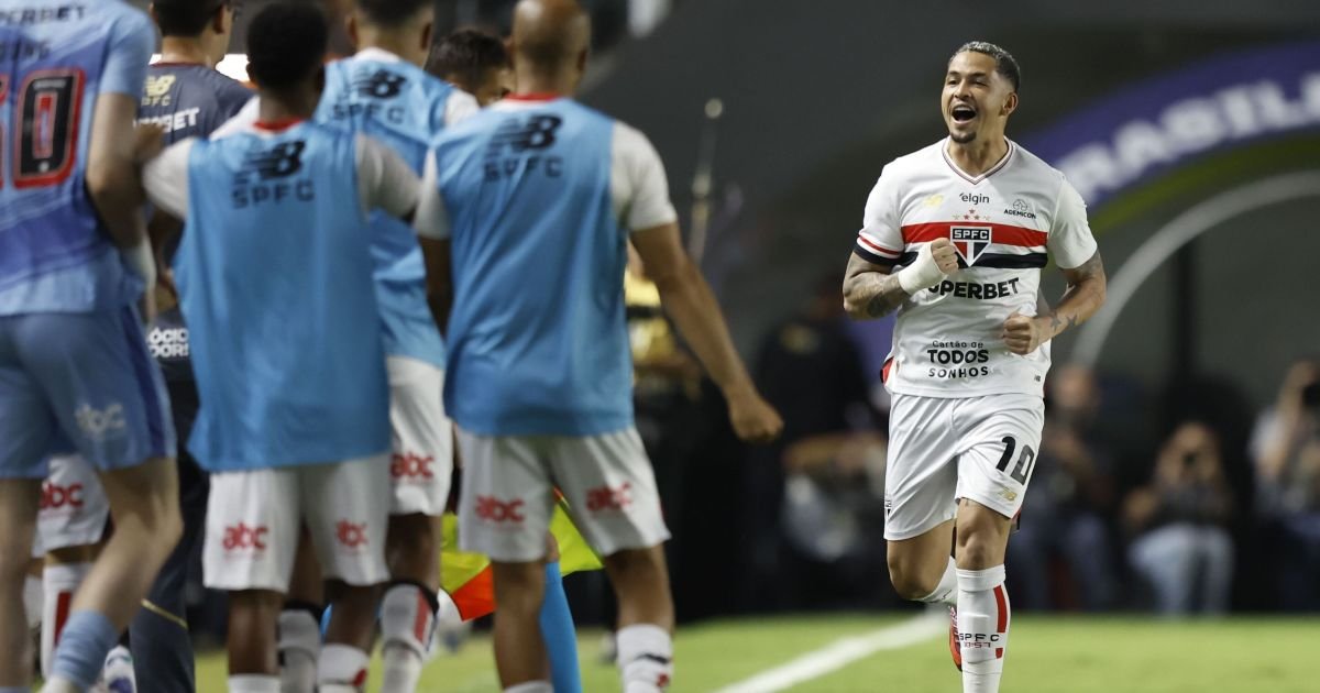 Luciano abriu o placar na Vila Belmiro  • Miguel Schincariol/Getty Images