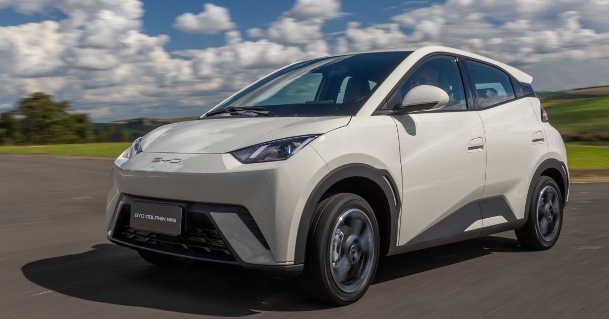 BYD Dolphin Mini: compacto elétrico lidera ranking de vendas da marca  • Divulgação
