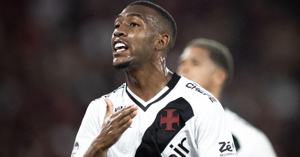 Rayan comemora gol pelo Vasco  • Foto: Matheus Lima/Vasco