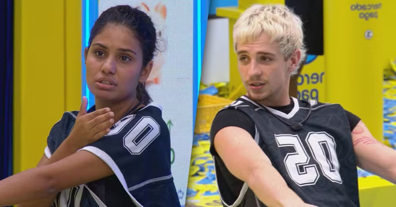 Gabriela e Juliano discutem durante a Prova do Líder do BBB 26  • Reprodução/Globoplay