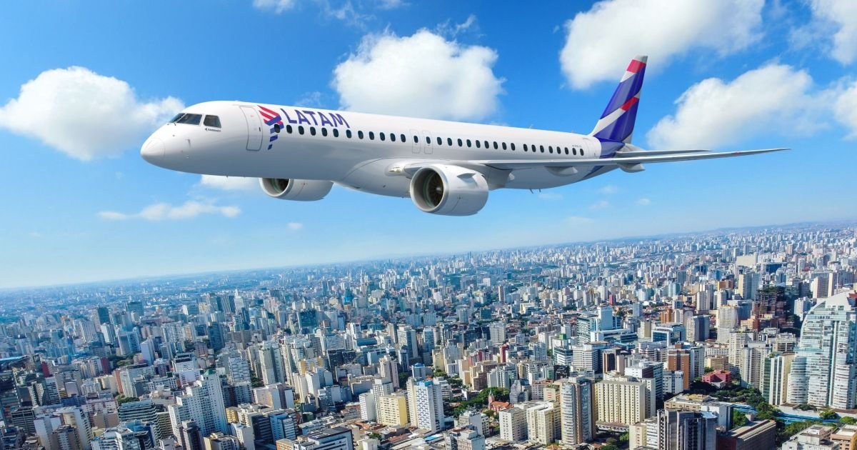 Avião da Latam  • Divulgação/Latam