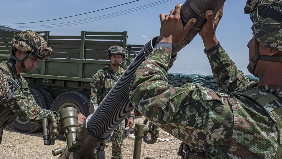 Soldados do Exército da Colômbia  • Reprodução/@ejercitonacionalcolombia